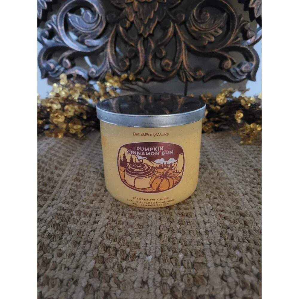 Pumpkin Cinnamon Bun - Bath and Body Works 3-wick Candle
